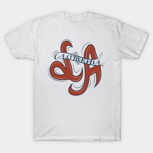 Los Angeles California Typography T-Shirt